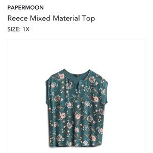 Papermoon Reece mixed material top
